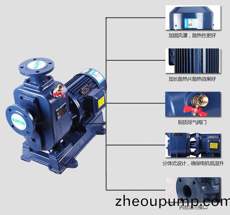 ZWL直(zhi)聯式自(zi)吸排汚(wu)泵結構(gou)解析(xi)圖
