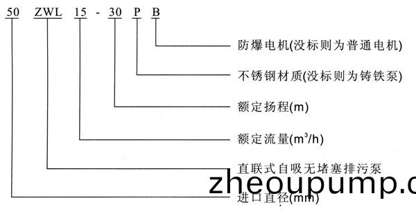 ZWL直聯(lian)式自(zi)吸排(pai)汚(wu)泵(beng)型號意義 ZWL直(zhi)聯式自(zi)吸排汚(wu)泵(beng)型號意義