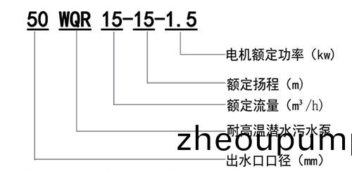 WQR耐(nai)高溫潛(qian)水(shui)排(pai)汚泵(beng)型號(hao)意(yi)義 WQR耐(nai)高溫潛(qian)水排(pai)汚(wu)泵型號(hao)意(yi)義